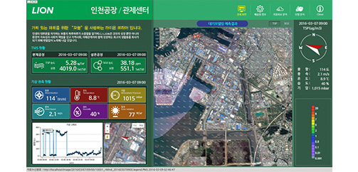 대기오염물질 모니터링 시스템 이미지