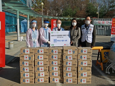 라이온코리아, 코로나19 의료진 위해 ‘냉감테라피 쿨링시트’ 9천여 개 기부