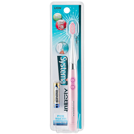 시스테마 전동칫솔_핑크_콤팩트