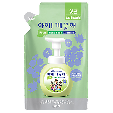 아이깨끗해 항균 폼 핸드솝 청포도향