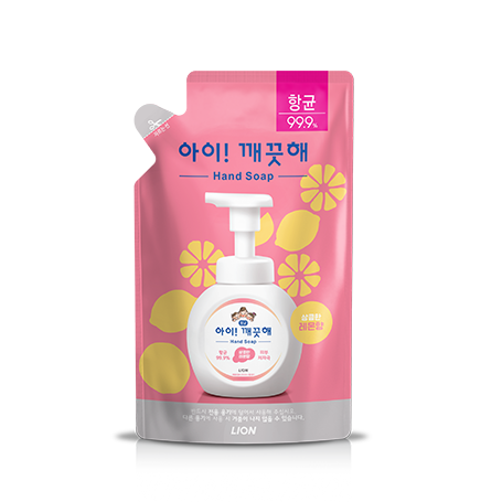 아이깨끗해 항균 폼 핸드솝 레몬향