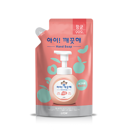 아이! 깨끗해 항균 폼 핸드솝 복숭아향